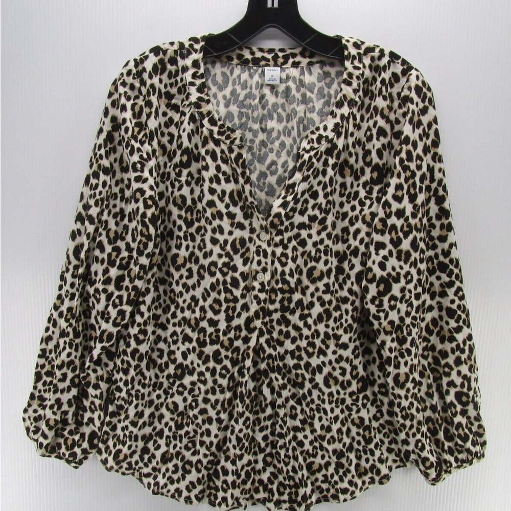 Old Navy Leopard Print Blouse NWOT